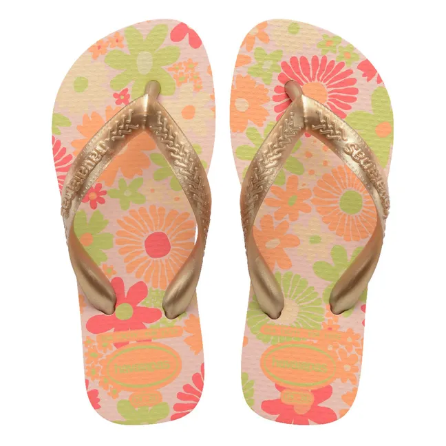 Flores baby flip-flops | Candy pink