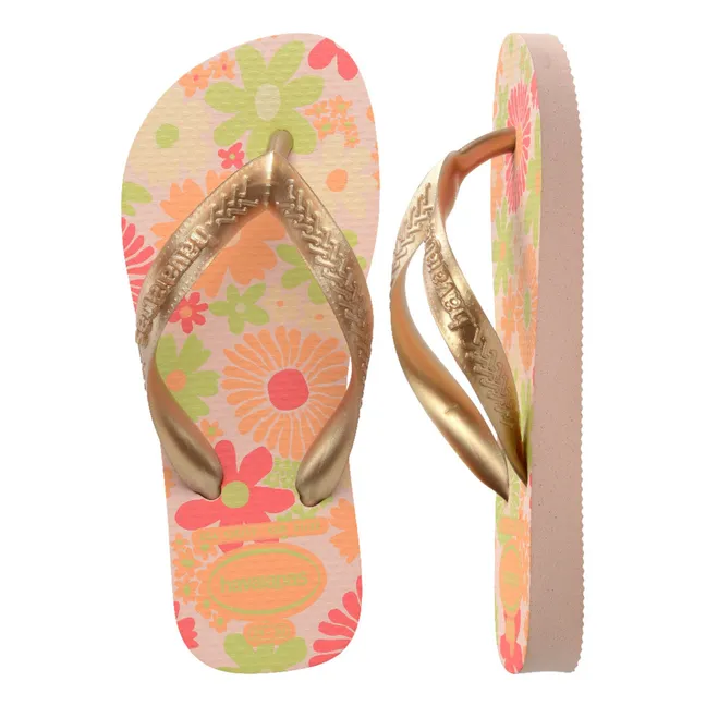 Flores baby flip-flops | Candy pink