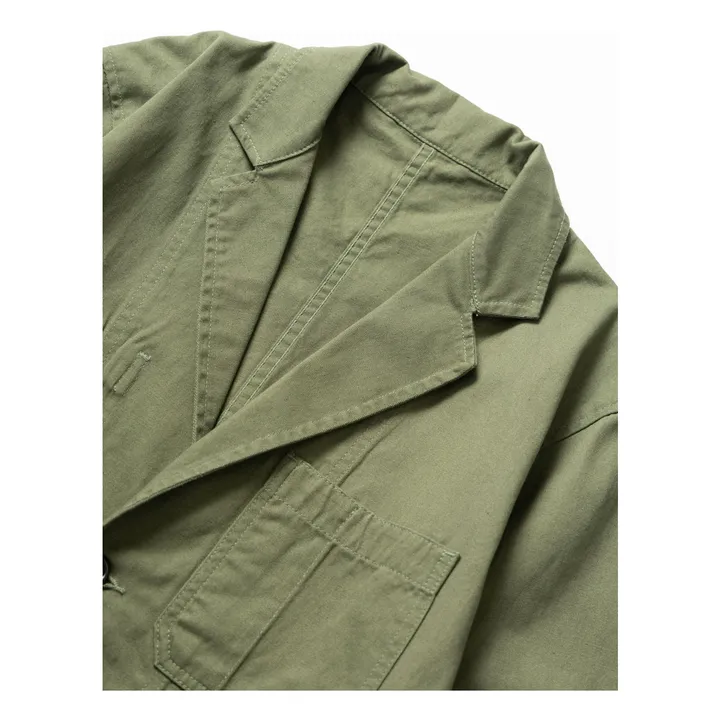 Veste Drill Server Coton Bio | Vert olive- Image produit n°4