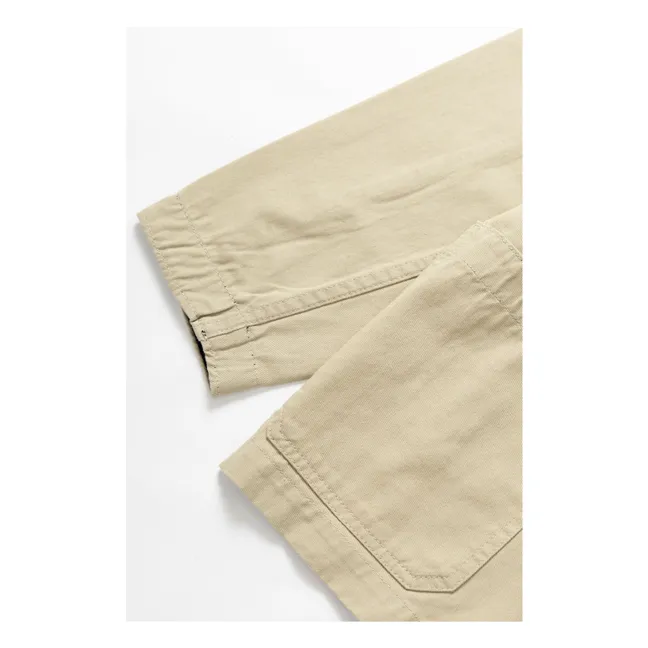 Jacke Drill Server Bio-Baumwolle | Beige