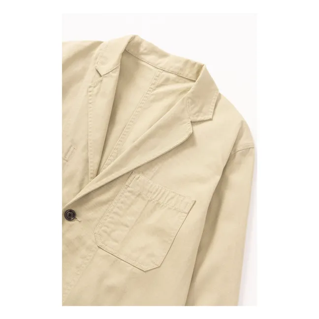 Giacca in cotone organico Drill Server | Beige