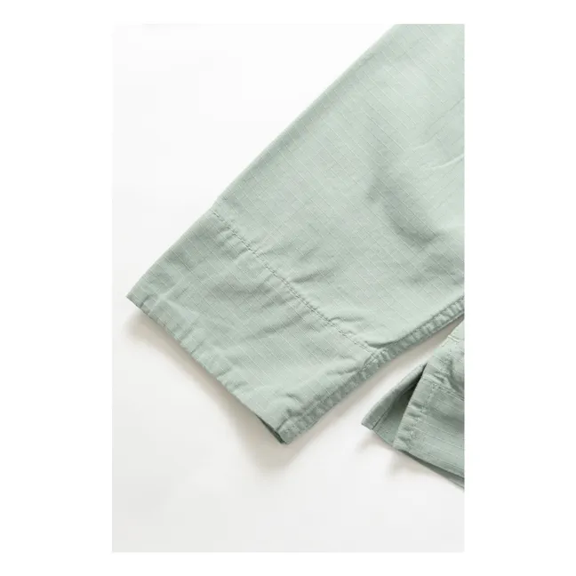 Giacca Foh in cotone organico Ripstop | Salvia