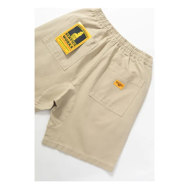 Pantaloncini in cotone organico Canvas Chef | Beige