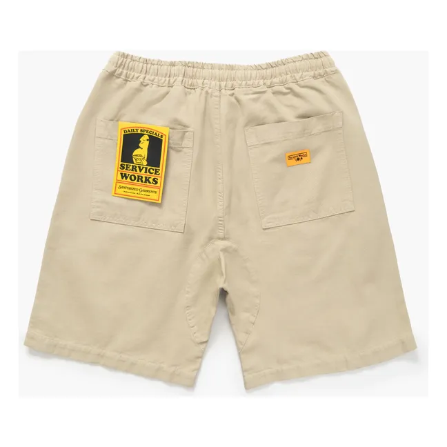 Shorts Canvas Chef Bio-Baumwolle | Beige