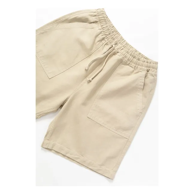 Pantaloncini in cotone organico Canvas Chef | Beige