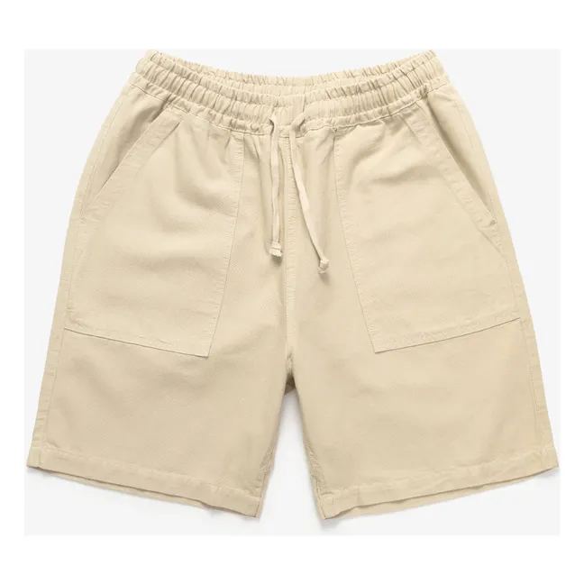 Pantaloncini in cotone organico Canvas Chef | Beige