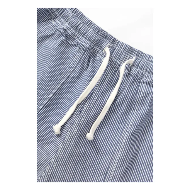 Pantaloncini da cuoco Hickory a righe | Blu
