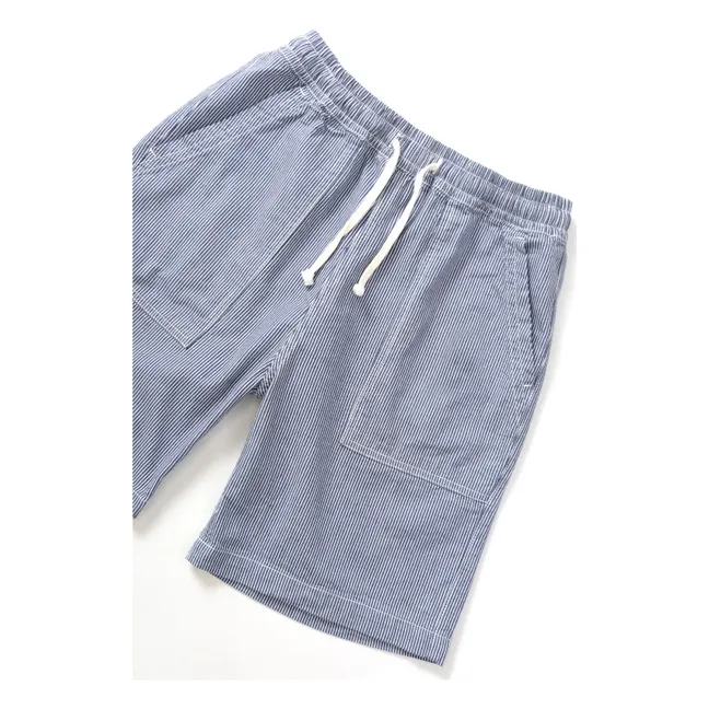 Pantaloncini da cuoco Hickory a righe | Blu