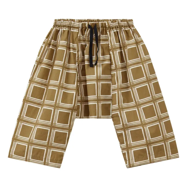 Pantalones Linum Carreaux | Marrón