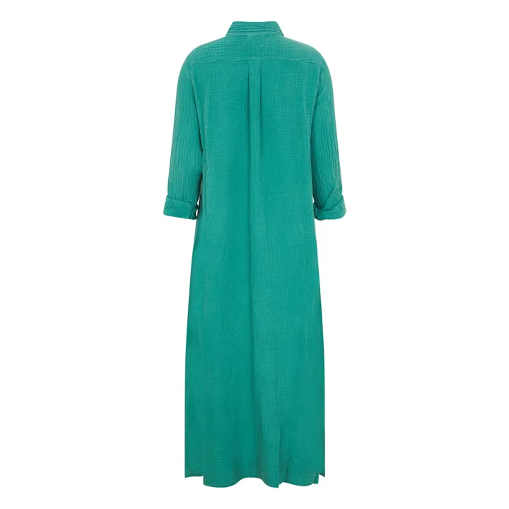 Robe Boden Gaze de Coton | Vert- Image produit n°1