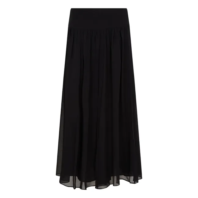 Jupe Reina Soie | Noir