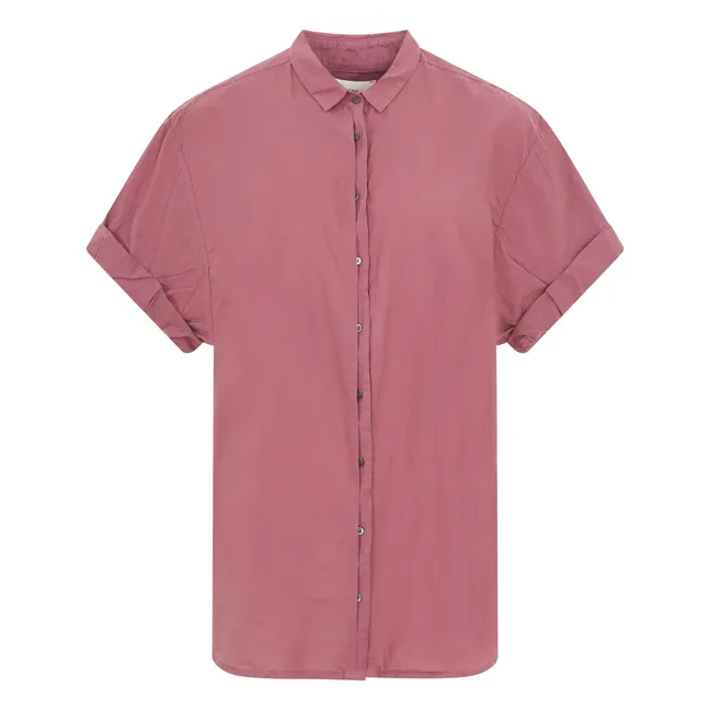 Chemise Channing Popeline de Coton | Bois de rose