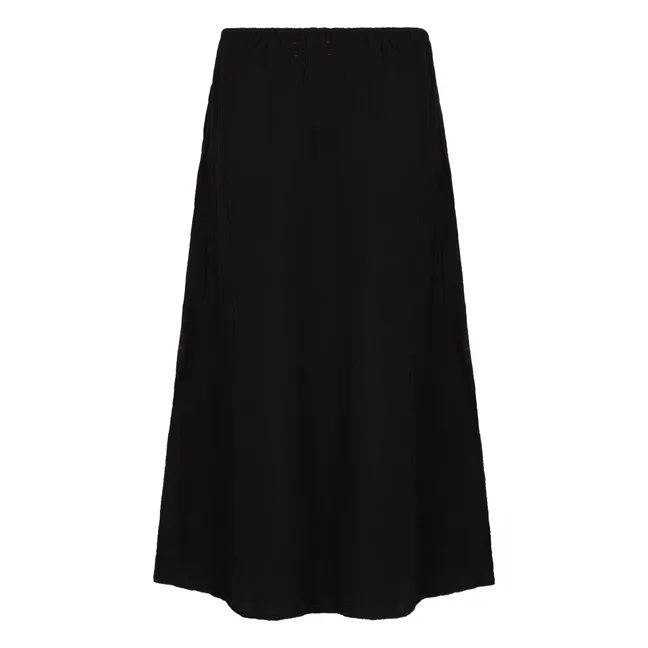 Jupe Avryll Gaze de Coton | Noir