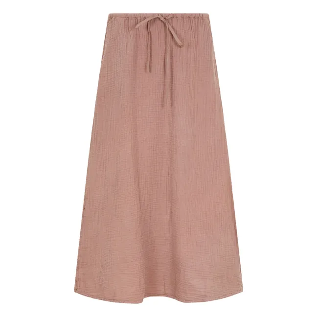 Jupe Avryll Gaze de Coton | Vieux Rose