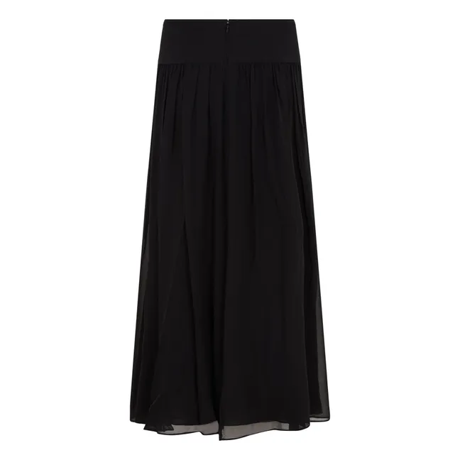 Jupe Reina Soie | Noir