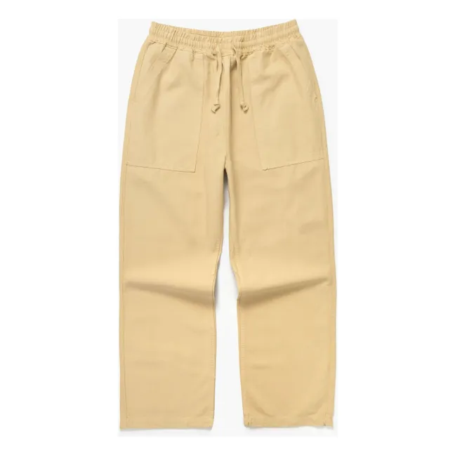 Pantaloni classici in cotone organico Canvas Chef | Beige