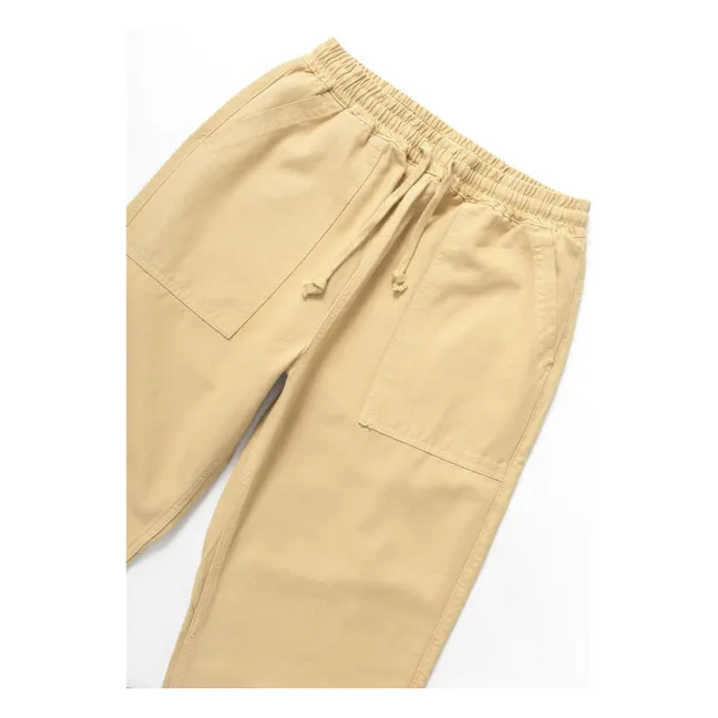 Pantaloni classici in cotone organico Canvas Chef | Beige