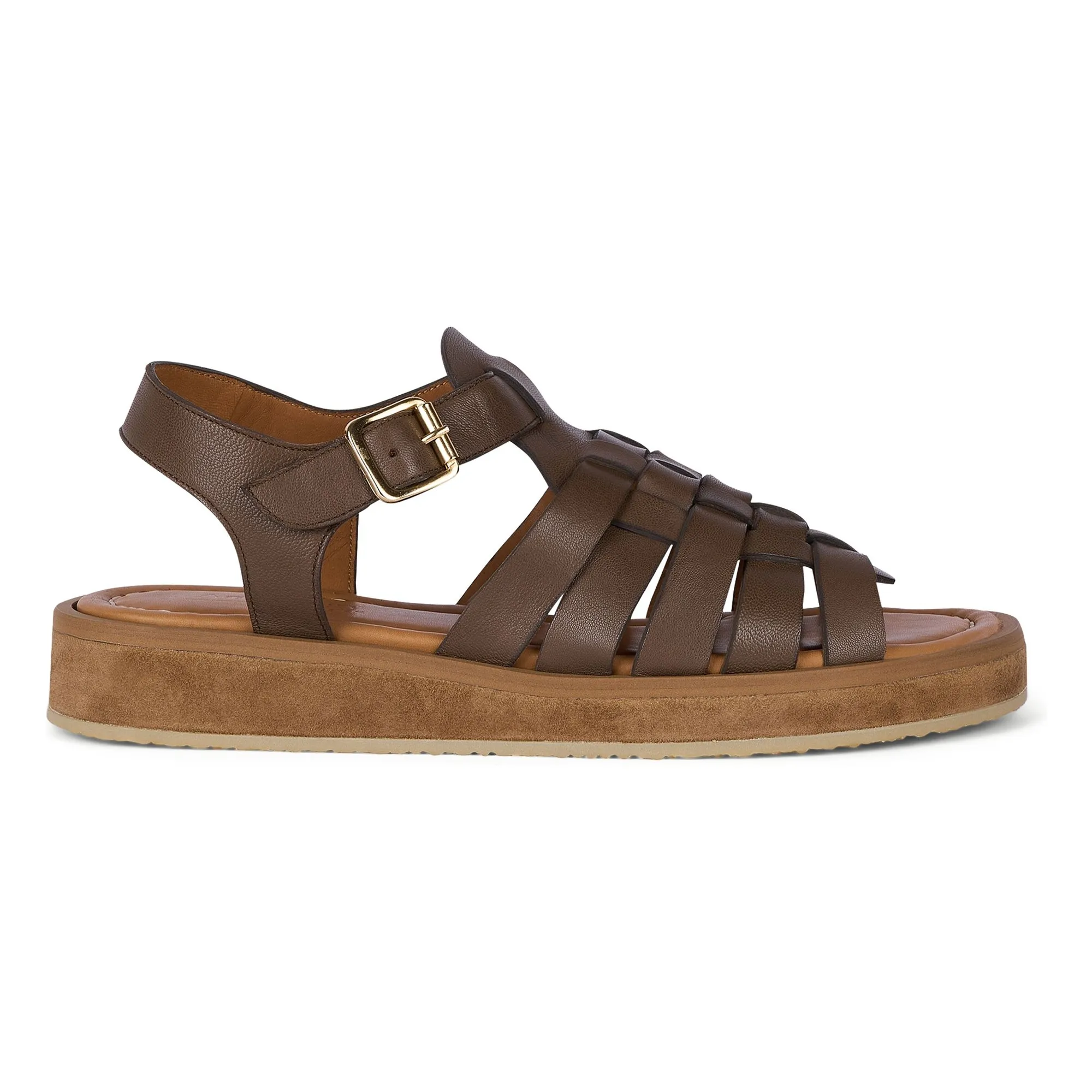 Anthology Paris Taupe Brown Sandals Omaha Creta