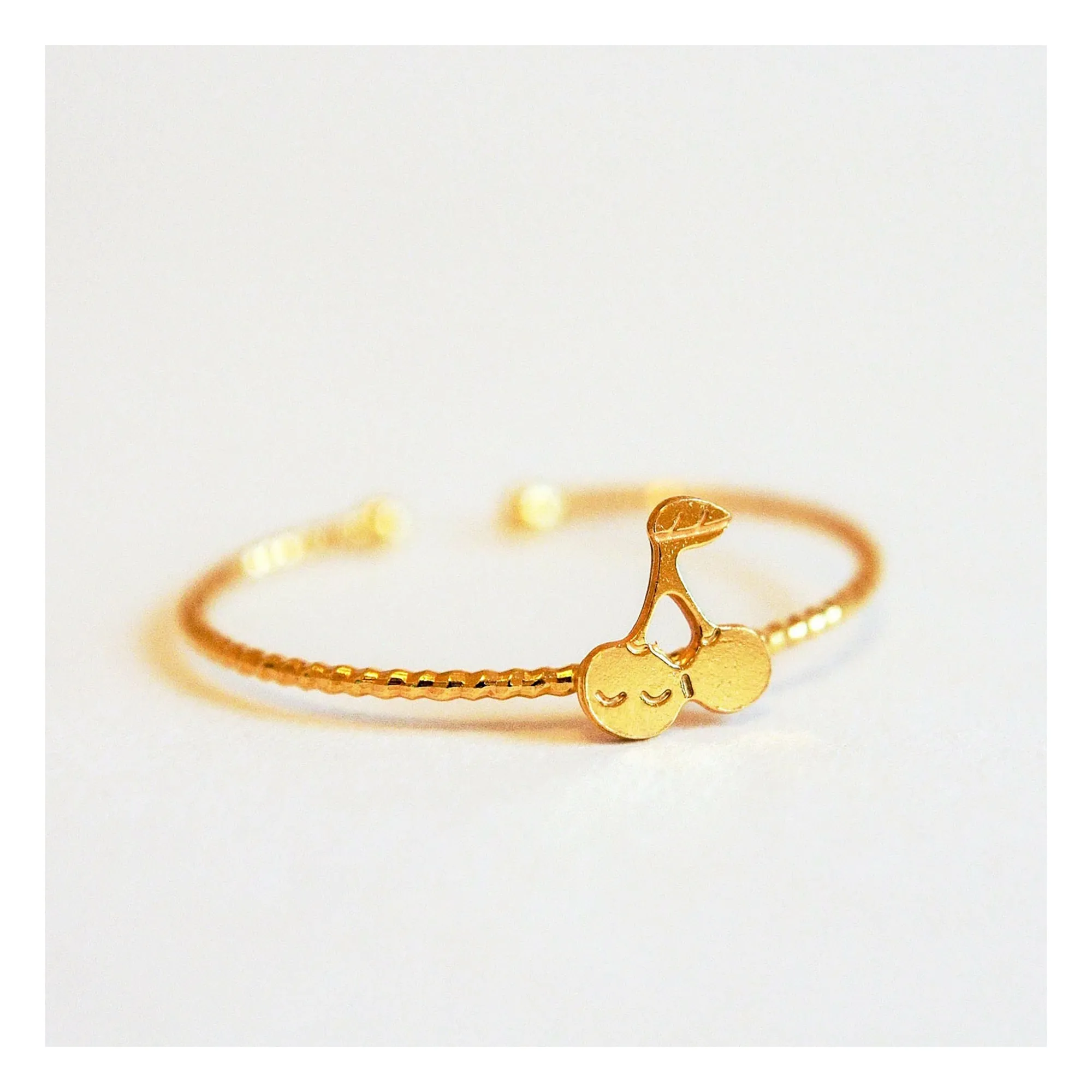 Bague Cerise | Doré- Image produit n°0