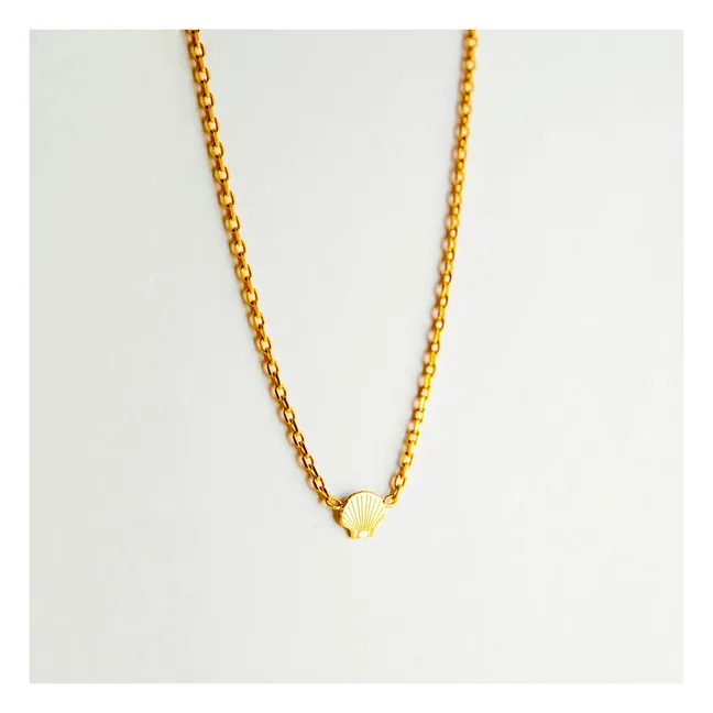 Halskette Muschel | Gold