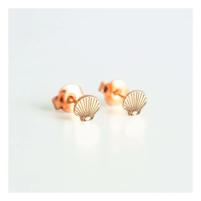 Pendientes de concha | Dorado