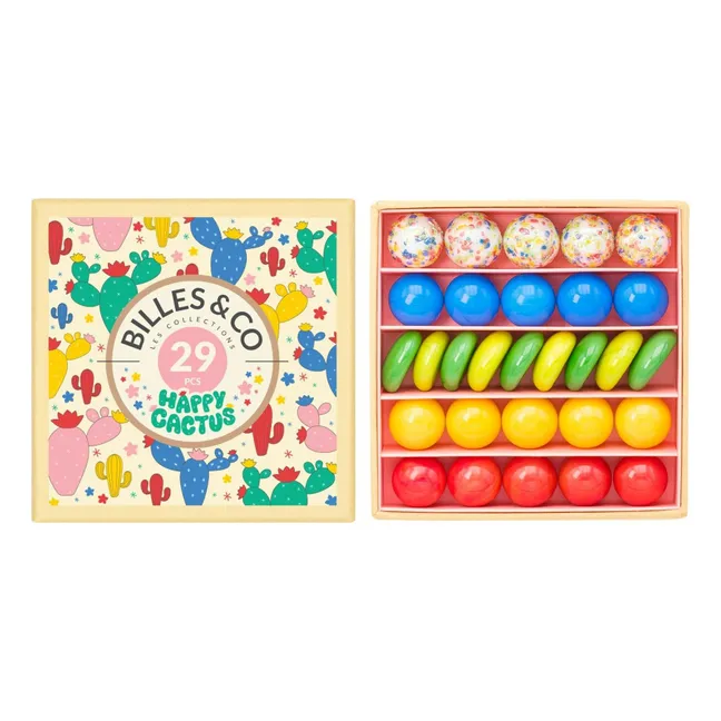 Juego de 29 canicas Cactus