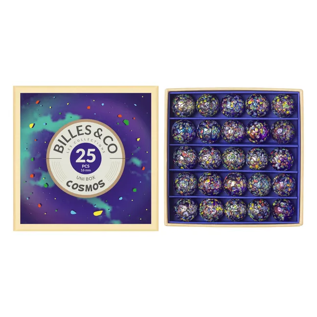 Coffret de 25 billes Cosmos | Bleu
