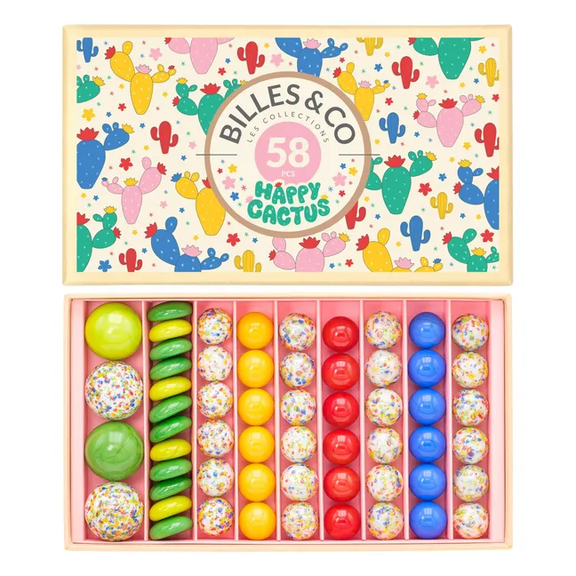 Coffret de 58 billes Cactus