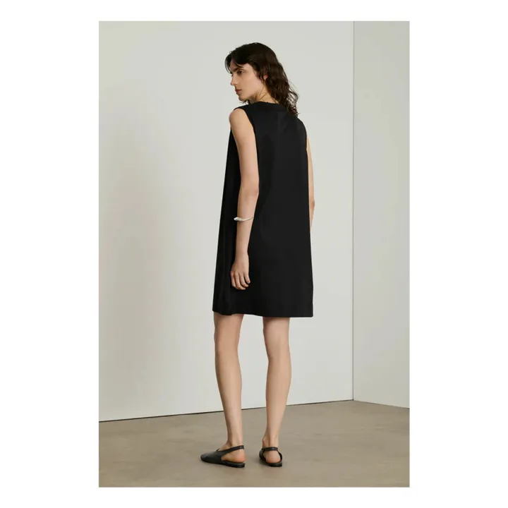 Kleid Everett Bio-Baumwolle | Schwarz- Produktbild Nr. 3