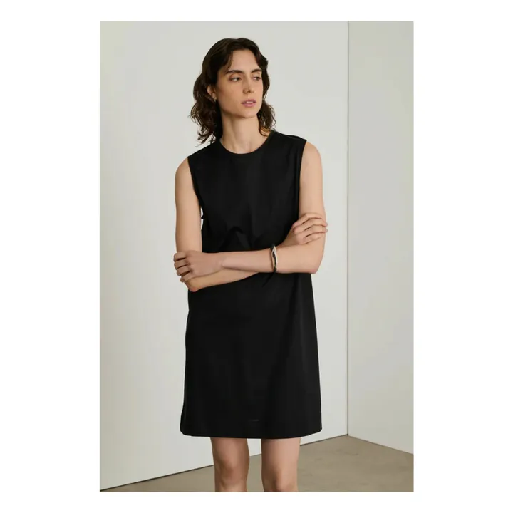 Kleid Everett Bio-Baumwolle | Schwarz- Produktbild Nr. 1
