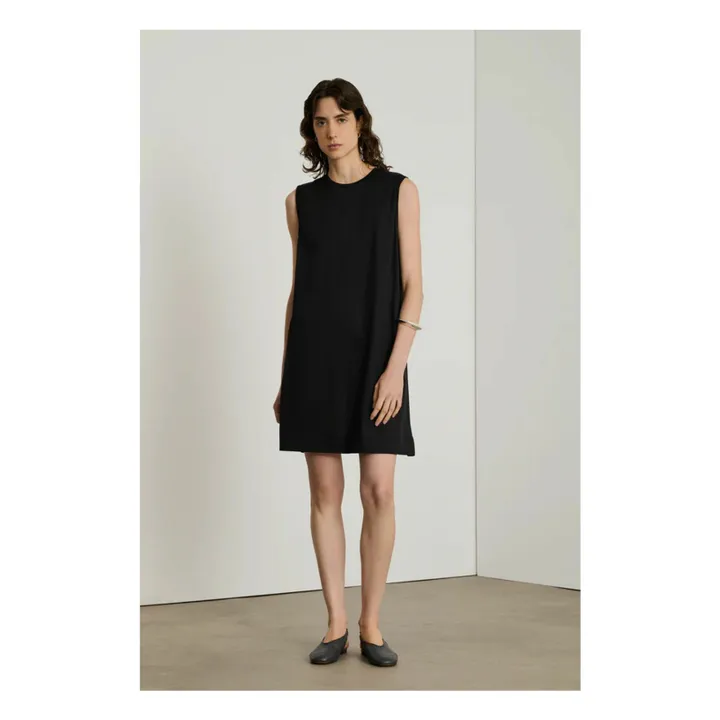 Kleid Everett Bio-Baumwolle | Schwarz- Produktbild Nr. 2