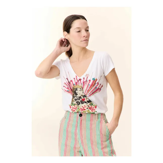 T-Shirt Tonton Madone Bio-Baumwolle | Weiß