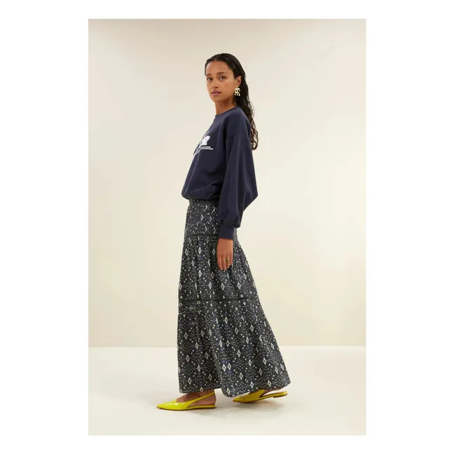 Jupe Xena Ikat | Bleu nuit