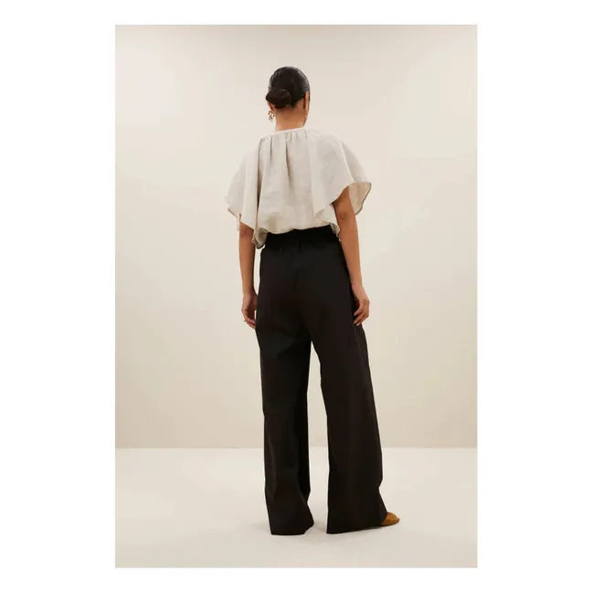 Pantalon Benji Popeline de Coton | Noir