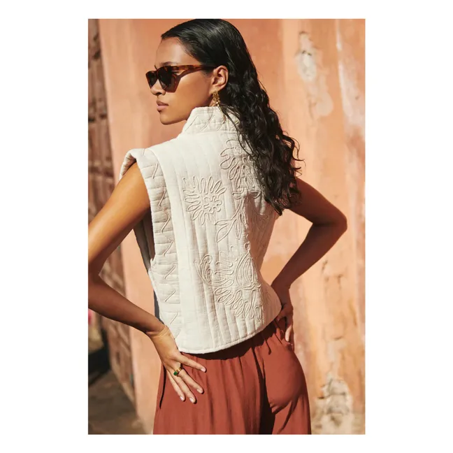 Chaqueta sin mangas Isla Cord | Arena