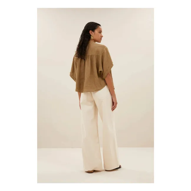 Blouse Axel Lin | Vert kaki