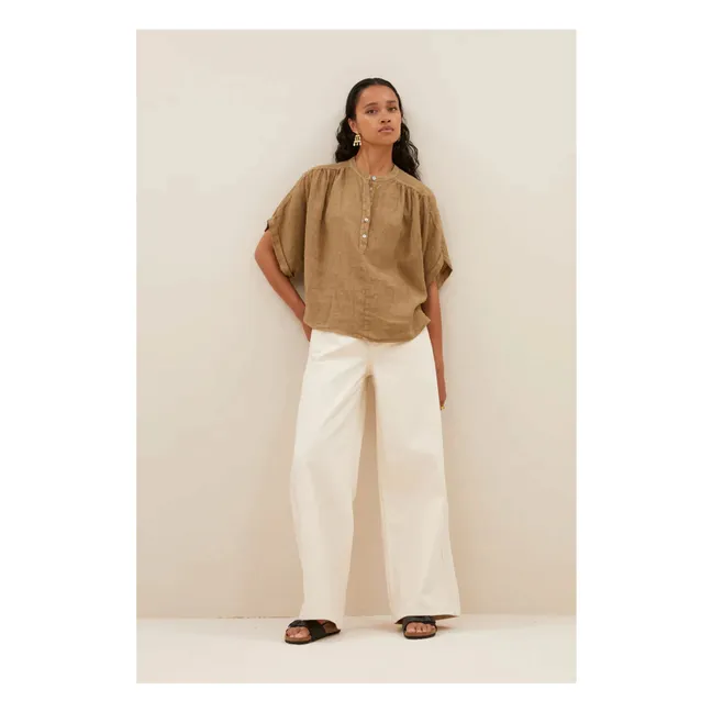 Blouse Axel Lin | Vert kaki