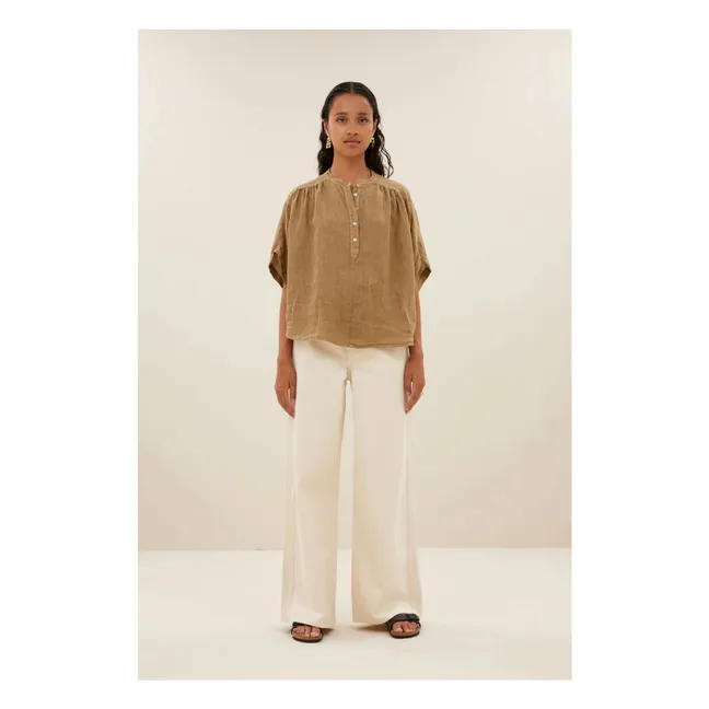 Blouse Axel Lin | Vert kaki