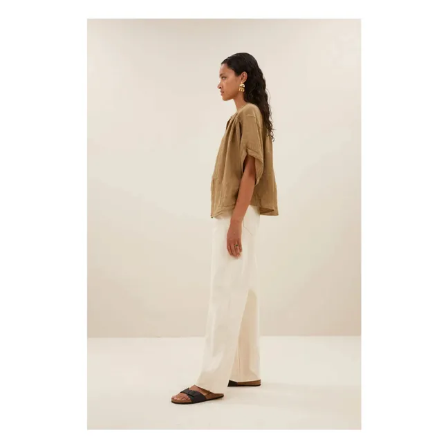 Blouse Axel Lin | Vert kaki