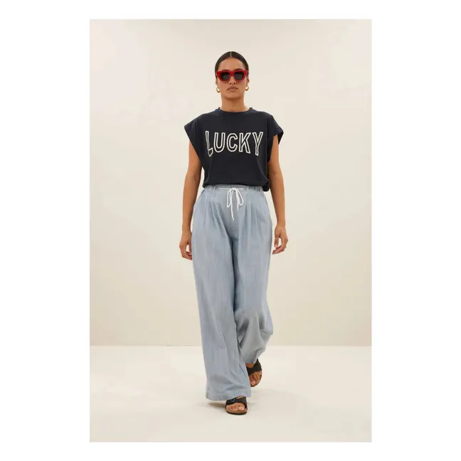 T-shirt Mason Open Lucky | Bleu nuit