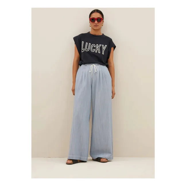 T-shirt Mason Open Lucky | Bleu nuit