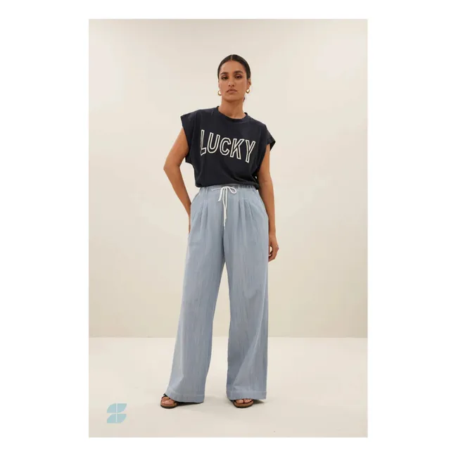 T-shirt Mason Open Lucky | Bleu nuit