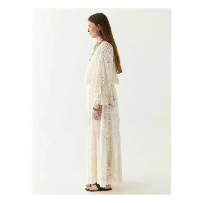 Vestido Canterbury Patch Lilibet | Blanco