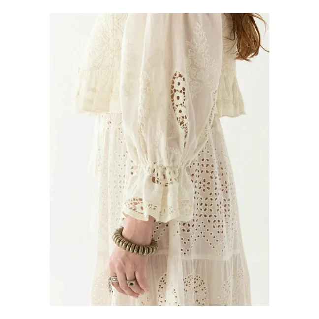 Vestido Canterbury Patch Lilibet | Blanco