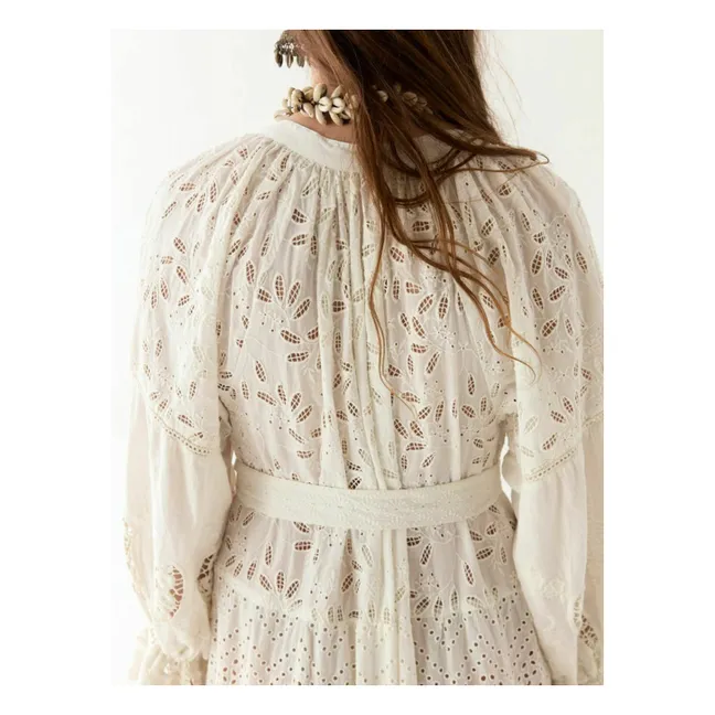 Vestido Canterbury Patch Lilibet | Blanco