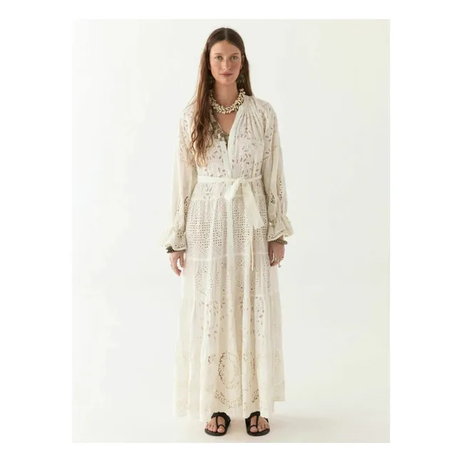 Vestido Canterbury Patch Lilibet | Blanco