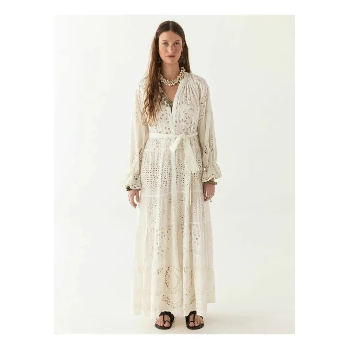 Robe Canterbury Patch Lilibet | Blanc- Image produit n°2