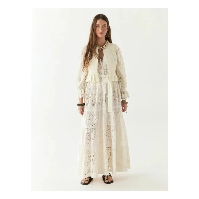 Vestido Canterbury Patch Lilibet | Blanco
