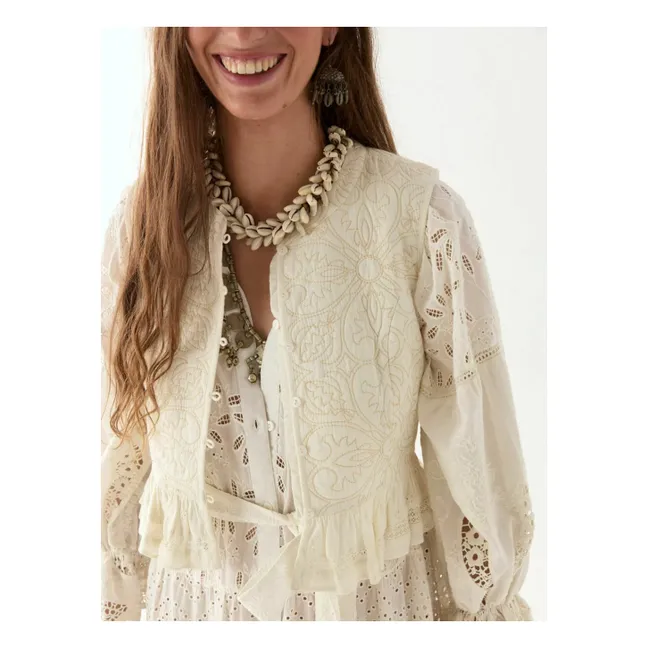Vestido Canterbury Patch Lilibet | Blanco