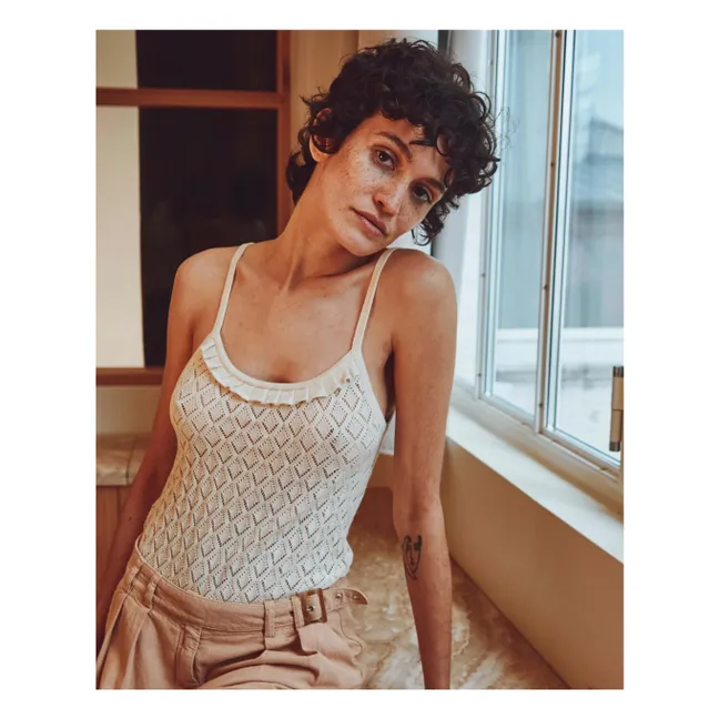 Camiseta de tirantes Bellina | Crudo